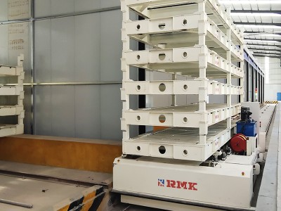Mallin kuljetustyökalun materiaalin käsittely tehtaiden välillä