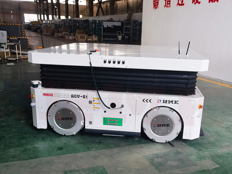 Hybridi -navigointi McNamm Wheel AGV