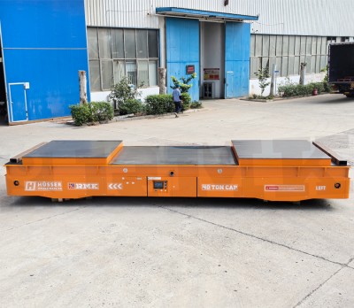 Heavy Duty 40 tonnin teräslevy Omni-directional Transfer Cart