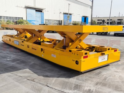 16 Tonnin Kolmivärinen Synkroninen Lifting Omniwheel Transfer Cart